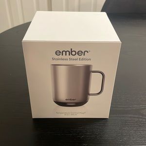 Ember temperature control mug, brand new, stainless steel, unopened.